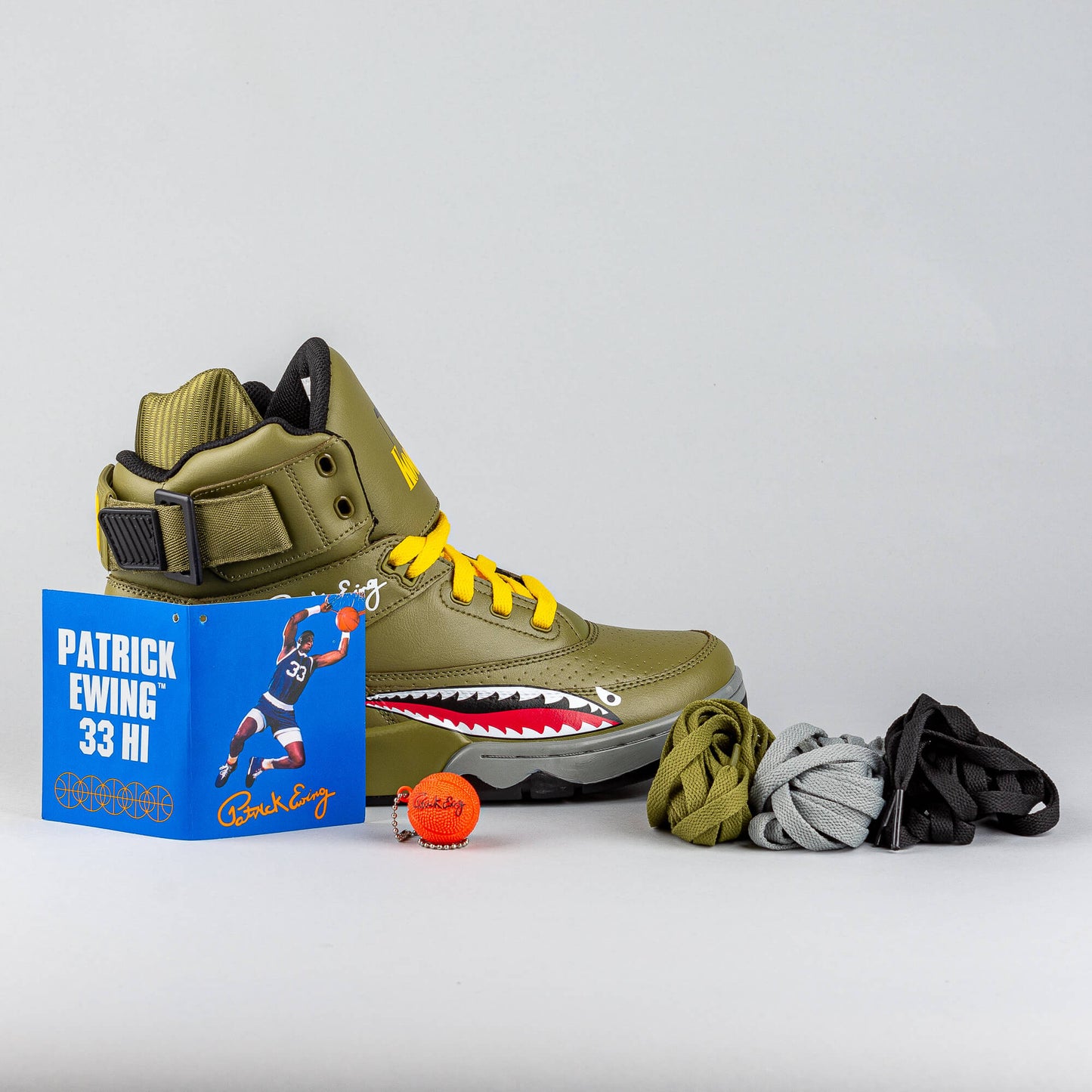 EWING 33 HI X “KOOL G.I. RAP”olive/red