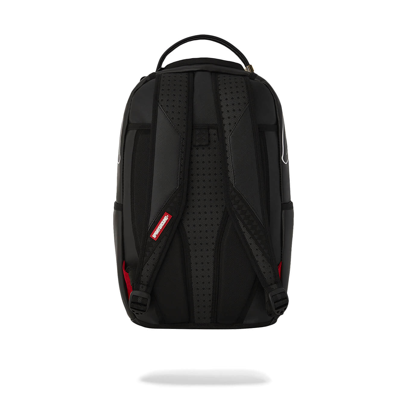 Sprayground Shark Central Out The Line Dlxsv Backpack Solid Black With White Line Sharkmouth