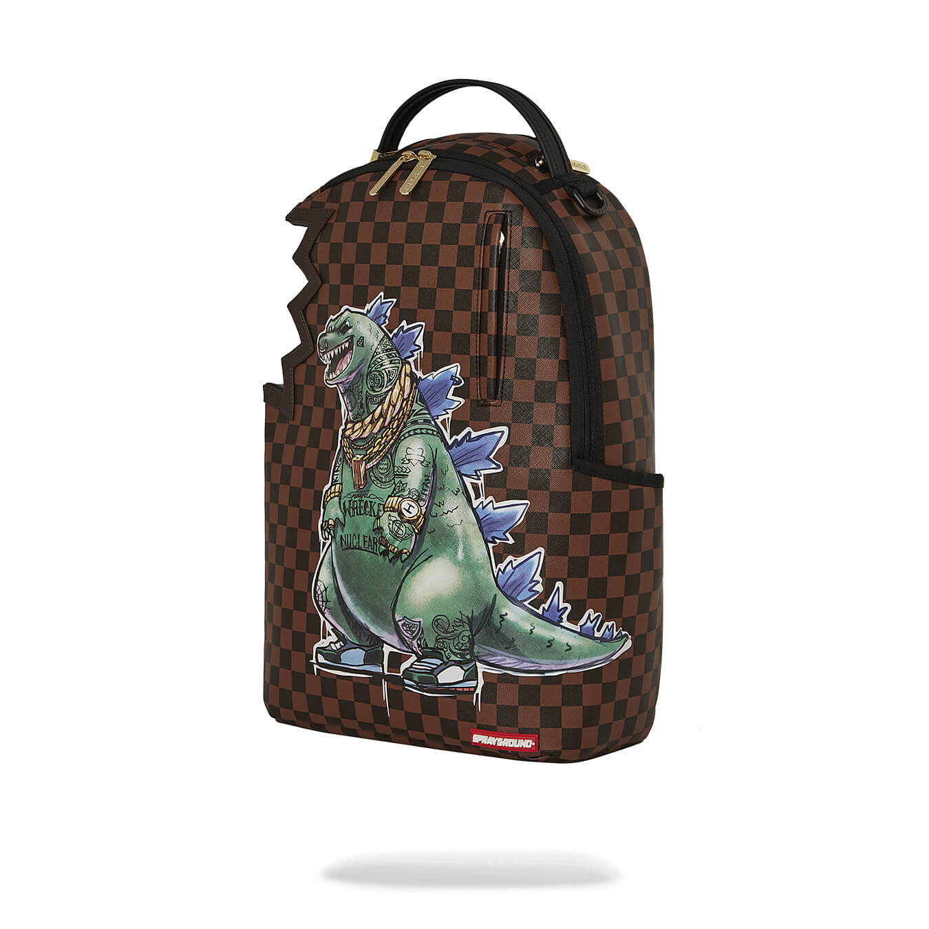 Sprayground Sprayzilla Godzilla Side Bite Backpack Brown