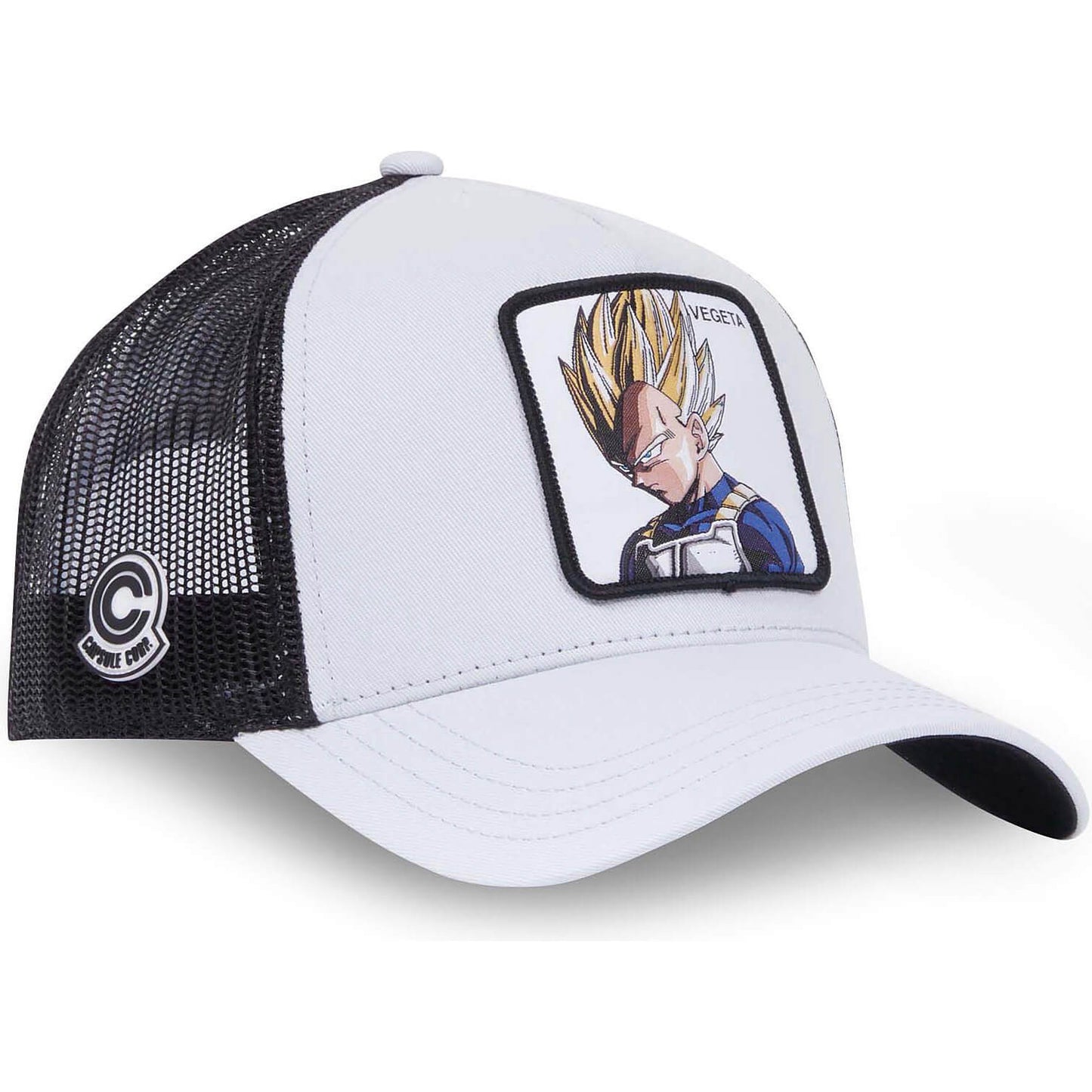 Šiltovka so sieťkou Capslab Dragon Ball Vegeta biela