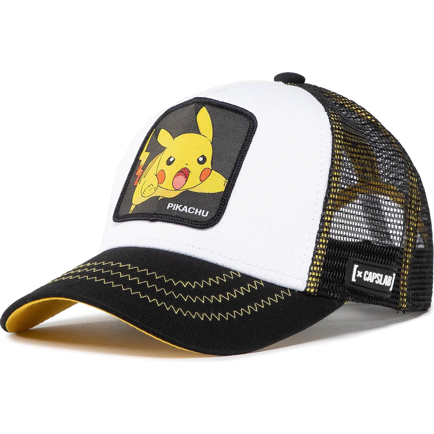 Detská šiltovka so sieťkou Capslab Pokémon Pikachu biela