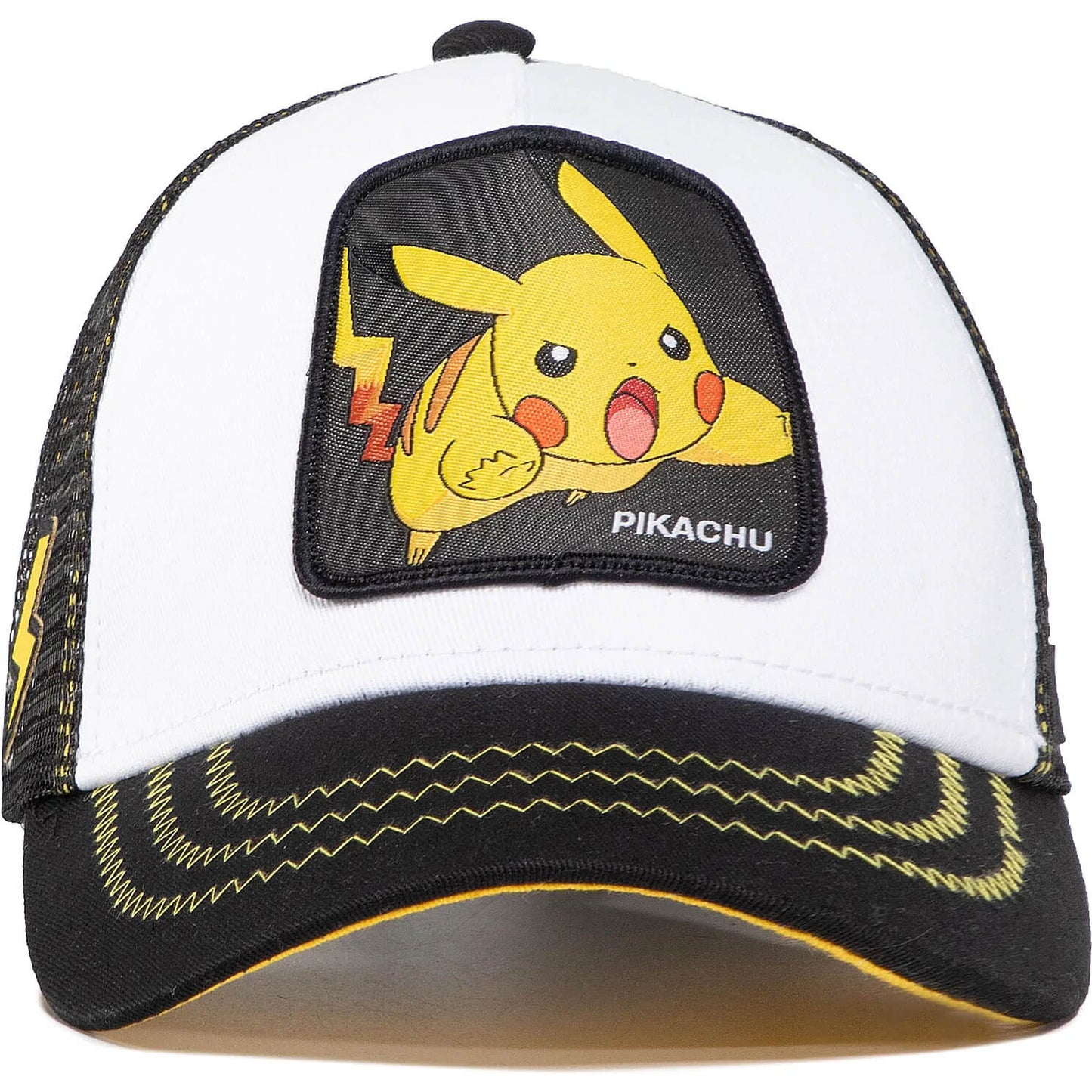 Detská šiltovka so sieťkou Capslab Pokémon Pikachu biela