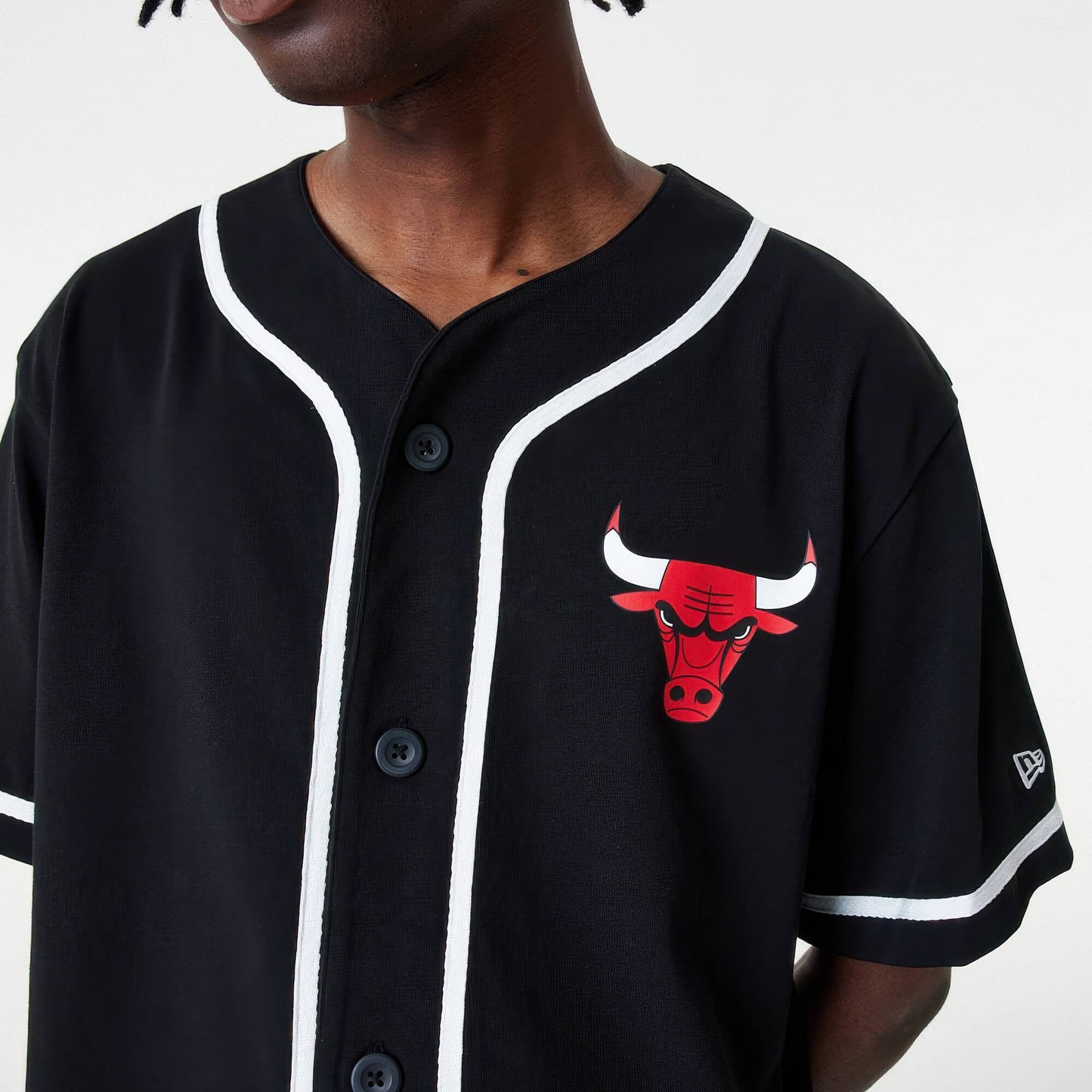 NEW ERA NBA T-Shirt Chicago Bulls NBA Baseball Jersey Black