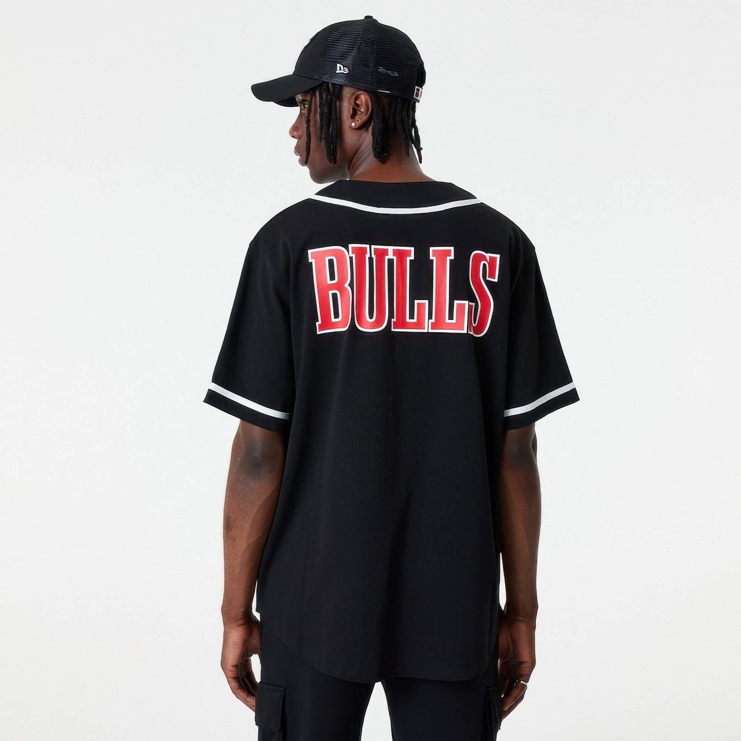 NEW ERA NBA T-Shirt Chicago Bulls NBA Baseball Jersey Black