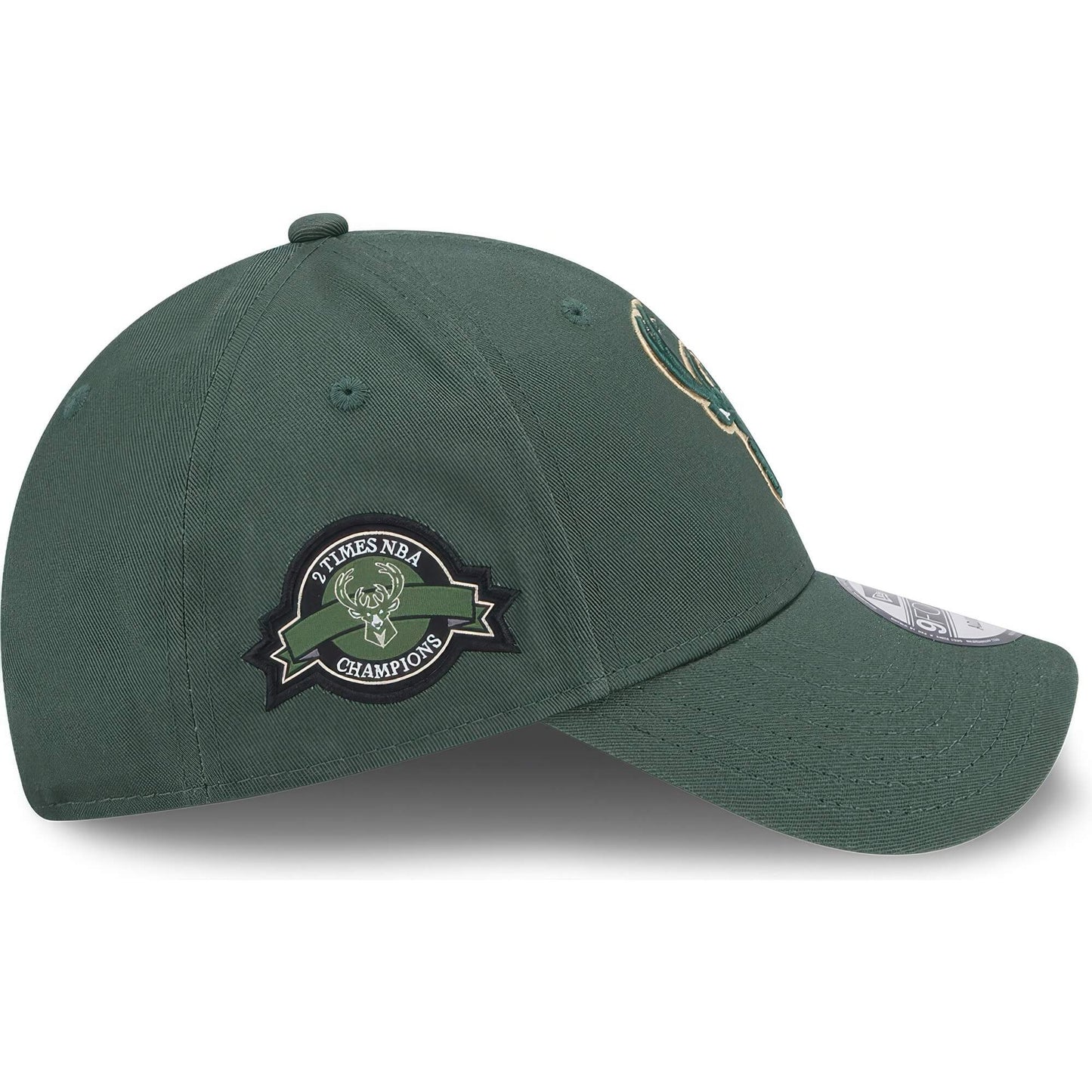 NEW ERA 940 NBA Team Side Patch Milwaukee Bucks 9FORTY Cap Green