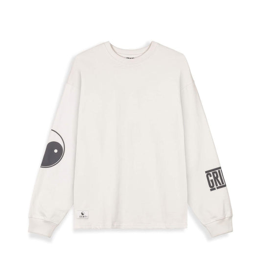 Grimey Wear Hijacker Heavyweight Long Sleeve Tee Off White