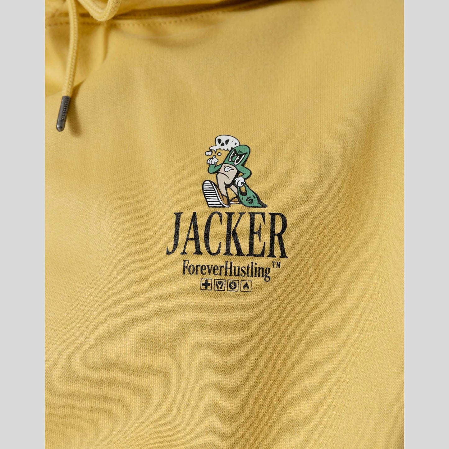 Mikina s kapucňou Jacker Big Pharma Hoodie žltá