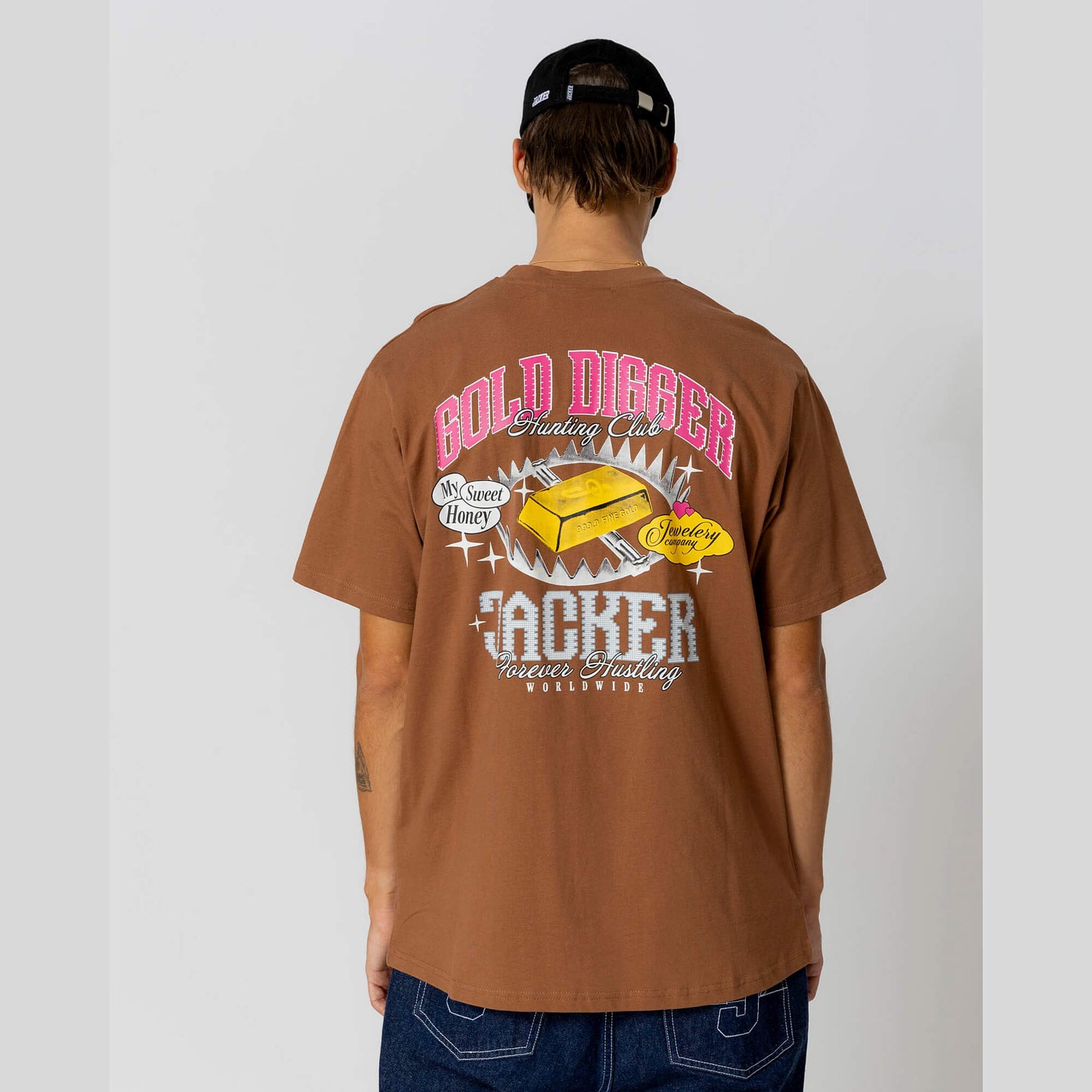 Jacker Gold Digger T-Shirt Brown