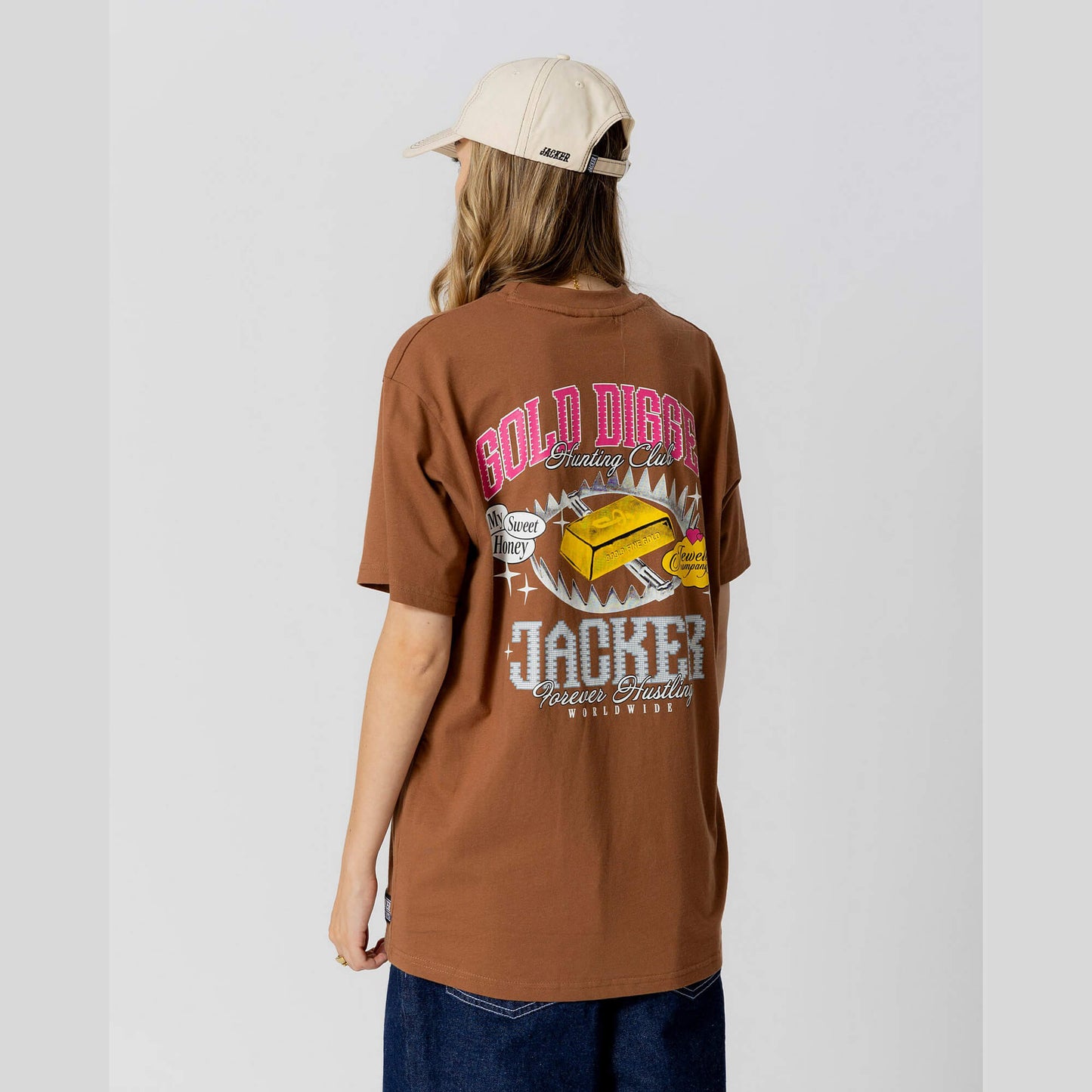 Jacker Gold Digger T-Shirt Brown