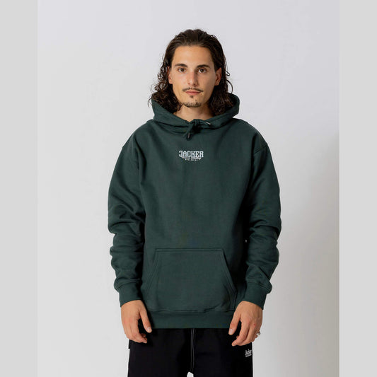 Mikina s kapucňou Jacker Gold Digger Hoodie tmavozelená