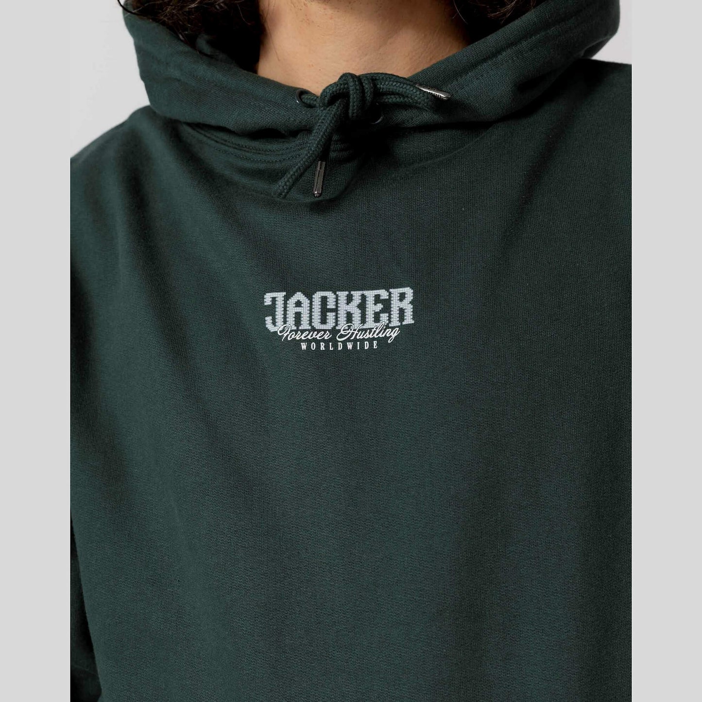 Mikina s kapucňou Jacker Gold Digger Hoodie tmavozelená