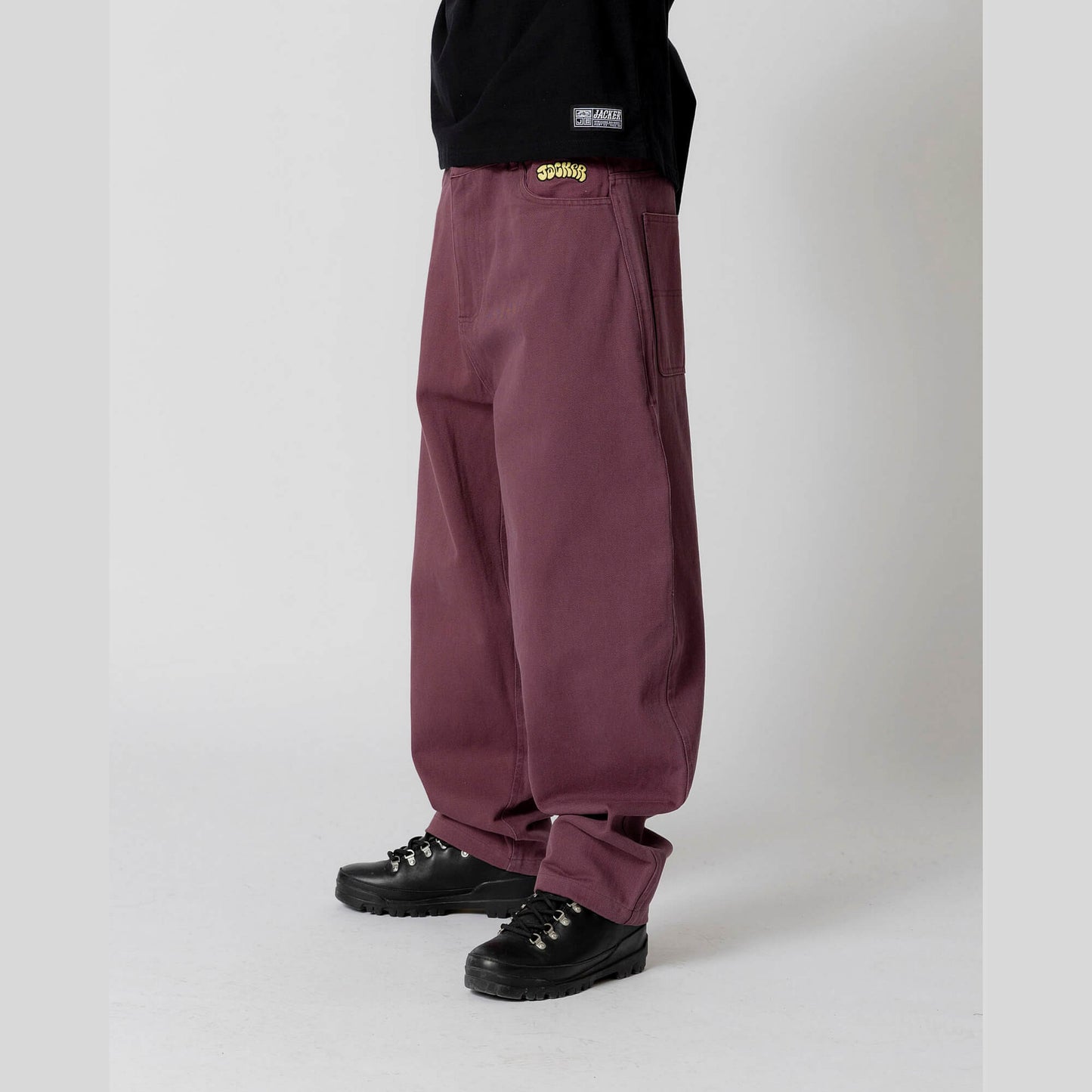 Nohavice Jacker Flop Twill Baggy Pant fialové