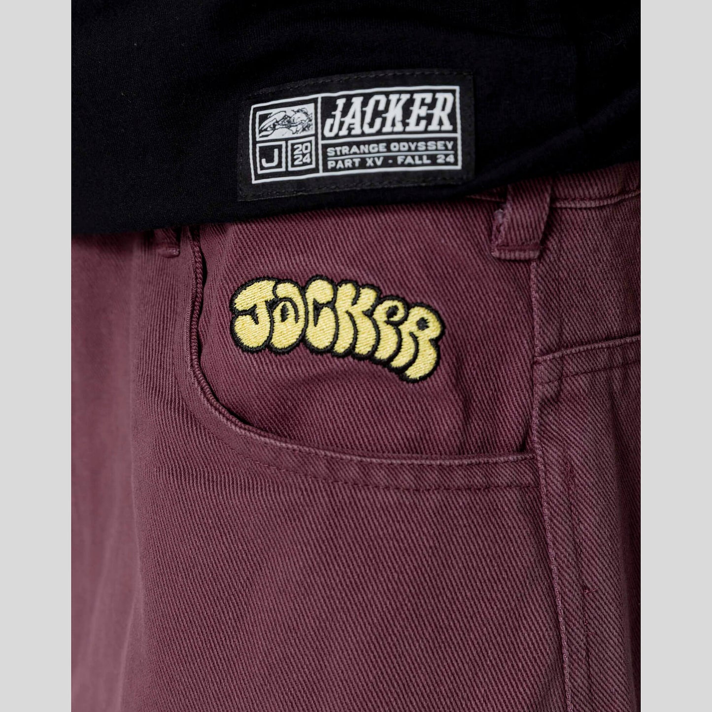 Nohavice Jacker Flop Twill Baggy Pant fialové