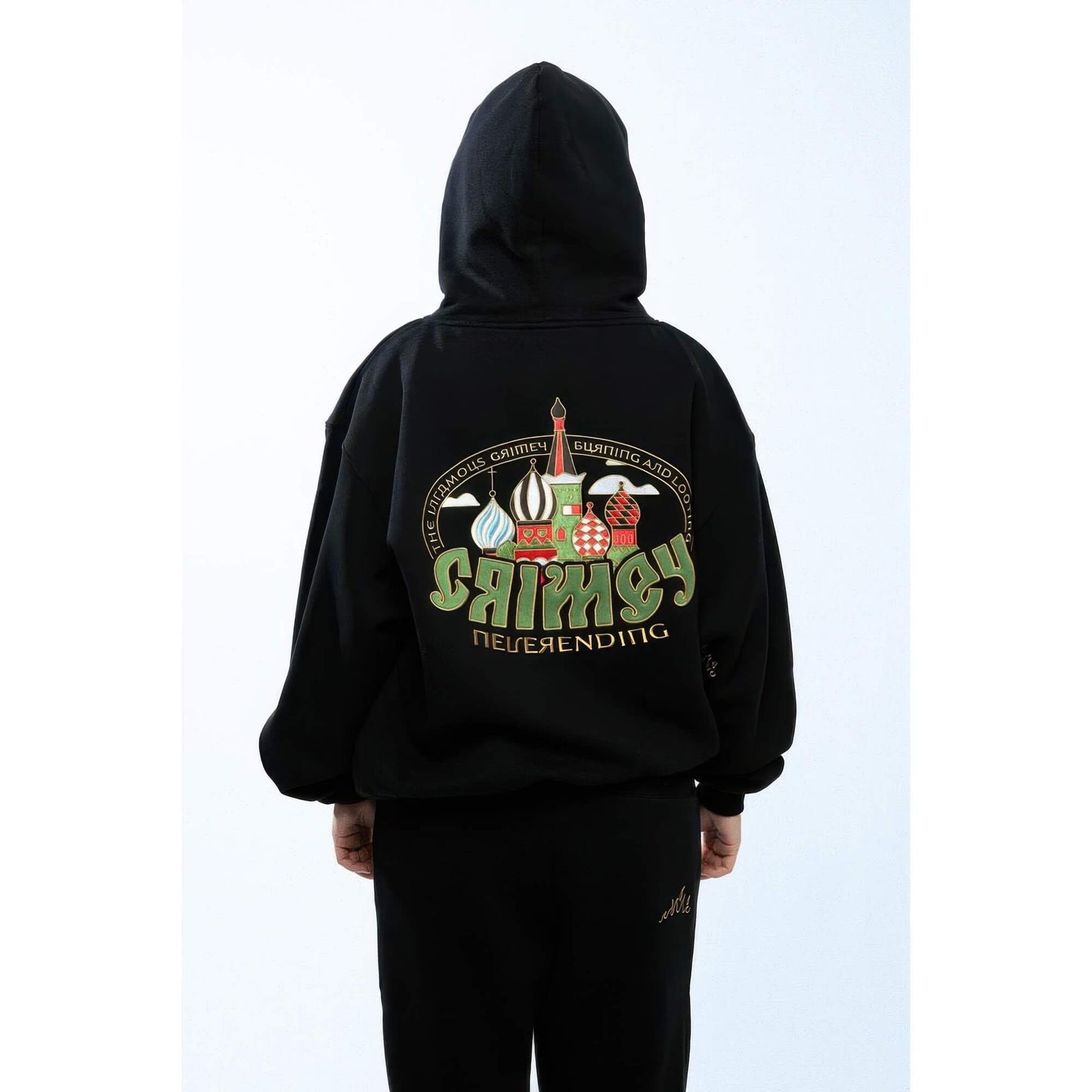 Mikina s kapucňou Grmy Grimey Wear The Lower Depths Vintage Hoodie čierna