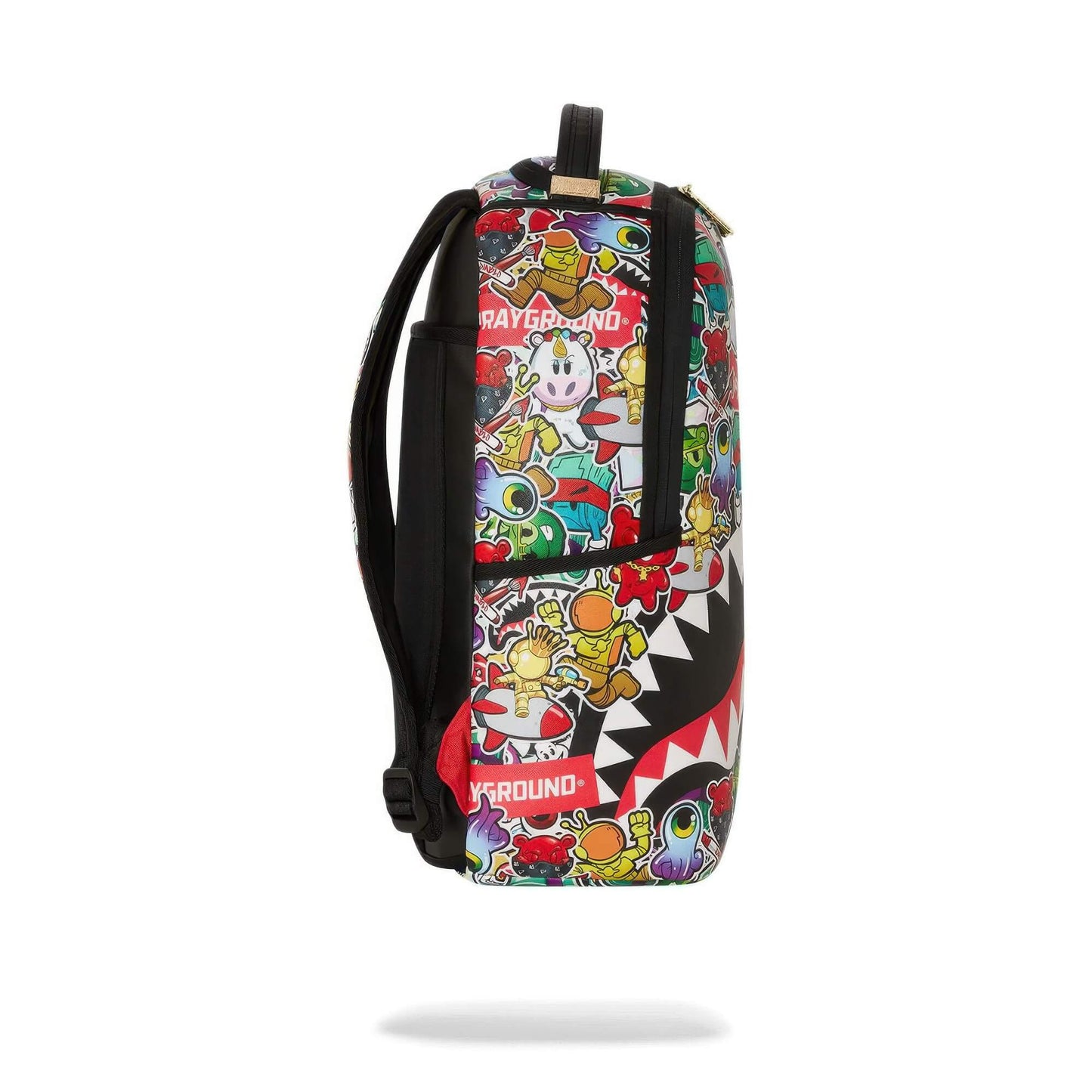 Batoh Sprayground Sharks In Stickers DLXV (Sticker Bomb) hnedý