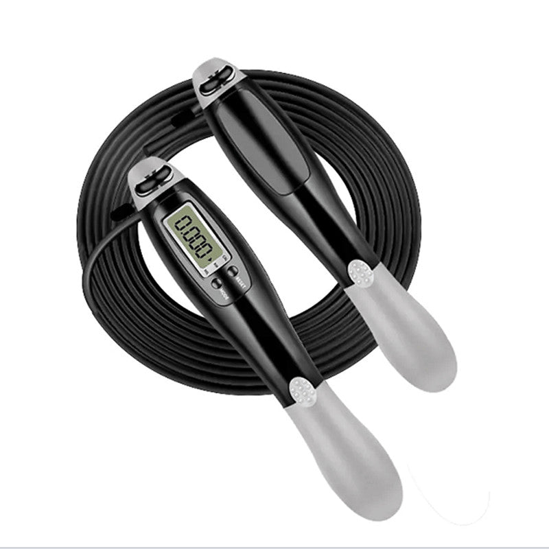 Peak Electronic Counting Skipping Rope Black