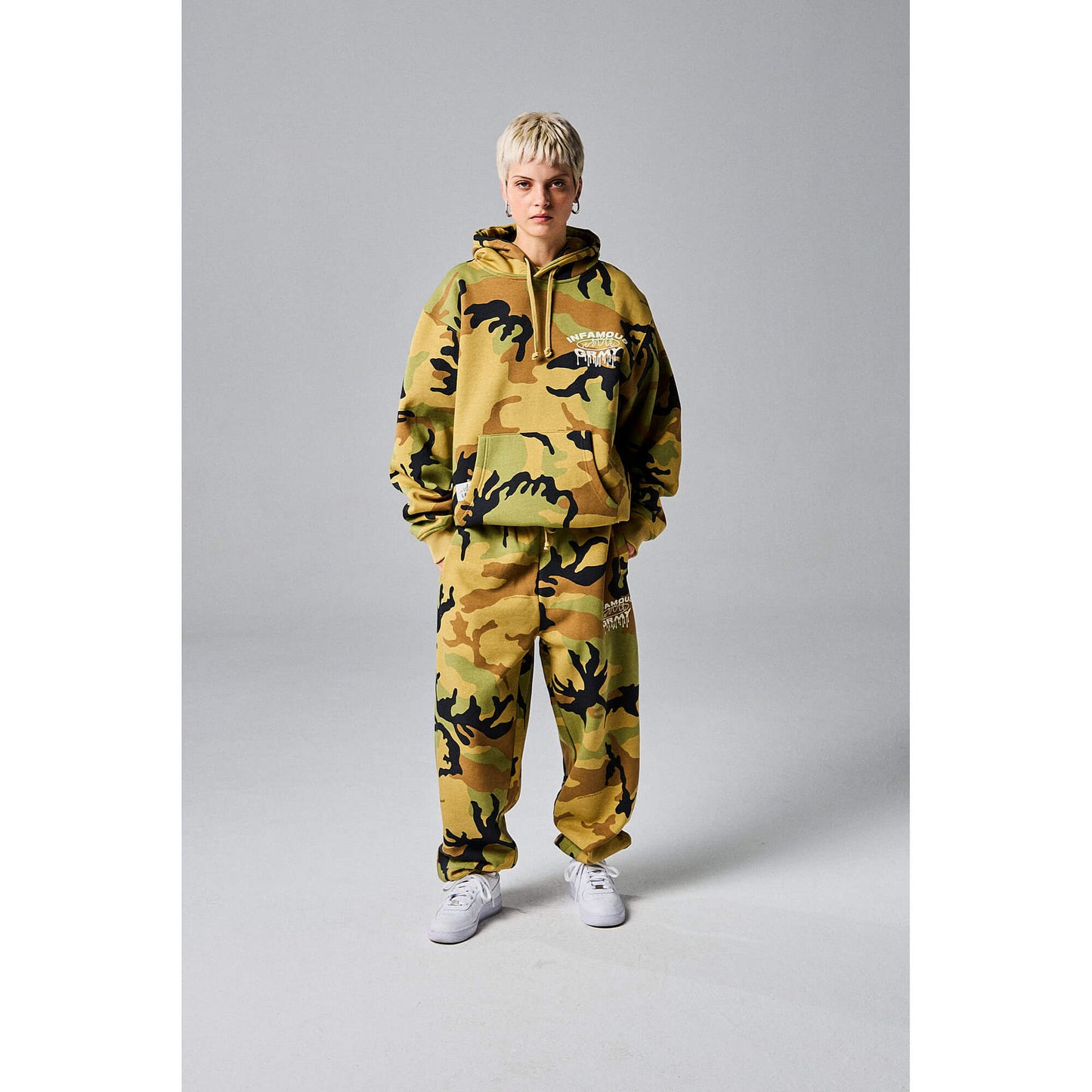 Tepláky GRIMEY WEAR FOLLOW THE DOLLAR CAMO SWEATPANTS maskáčové