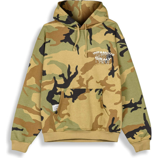 Mikina s kapucňou GRIMEY WEAR FOLLOW THE DOLLAR CAMO VINTAGE HOODIE maskáčová