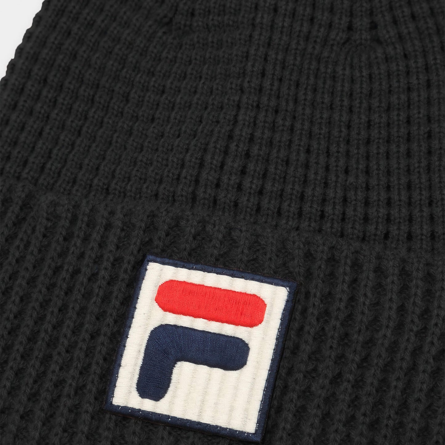 Zimná čiapka Fila FASA F-box waffle beanie čierna