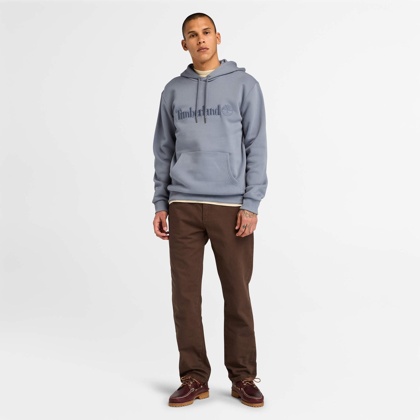 Mikina s kapucňou Timberland Hampton Hoodie šedá Regular fit