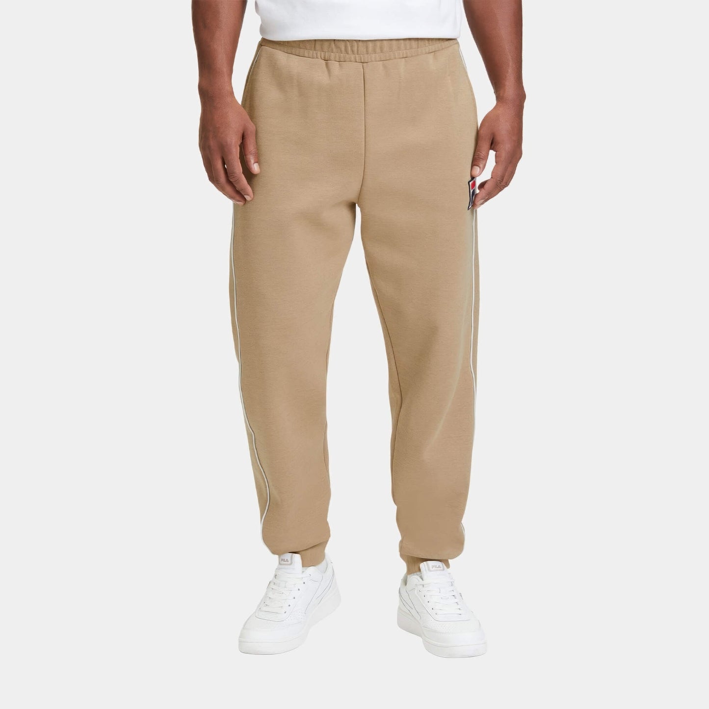 Tepláky Fila LINCOLN track pants bledohnedé