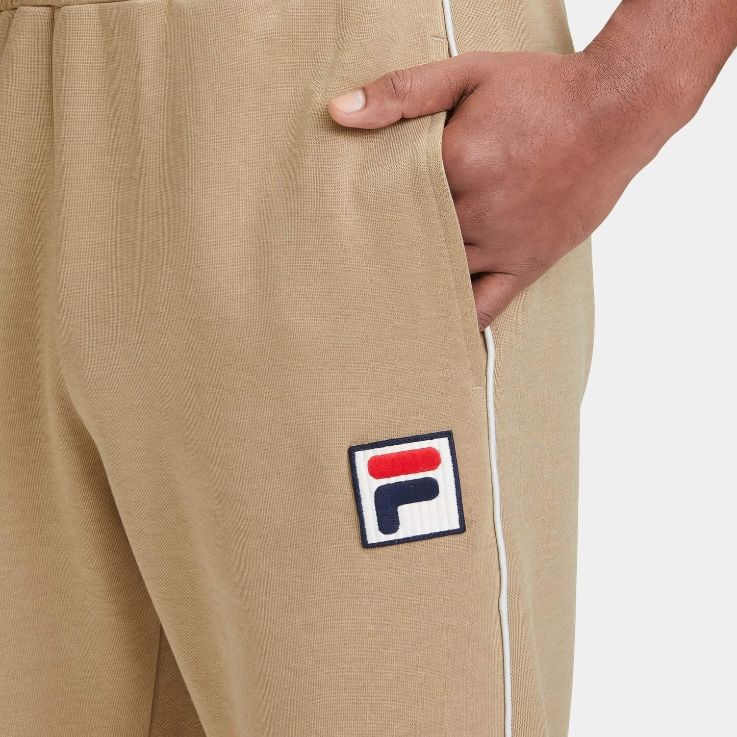 Tepláky Fila LINCOLN track pants bledohnedé