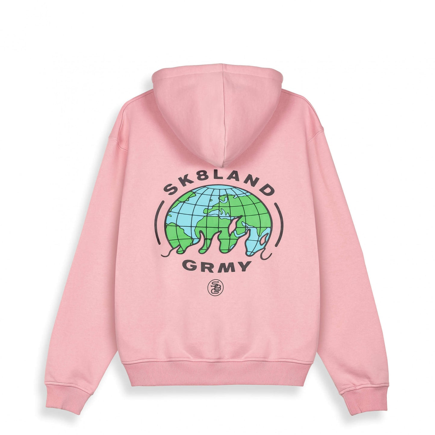 Mikina s kapucňou Grimey X SK8LAND Vintage Hoodie ružová