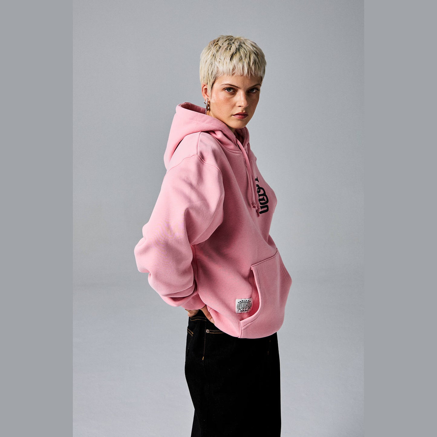 Mikina s kapucňou Grimey X SK8LAND Vintage Hoodie ružová