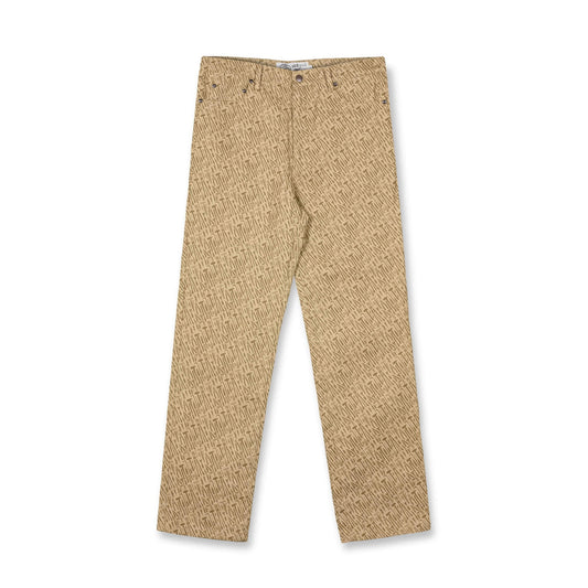 Nohavice Grimey x Sk8Land Canvas Regular Pants Brown hnedé