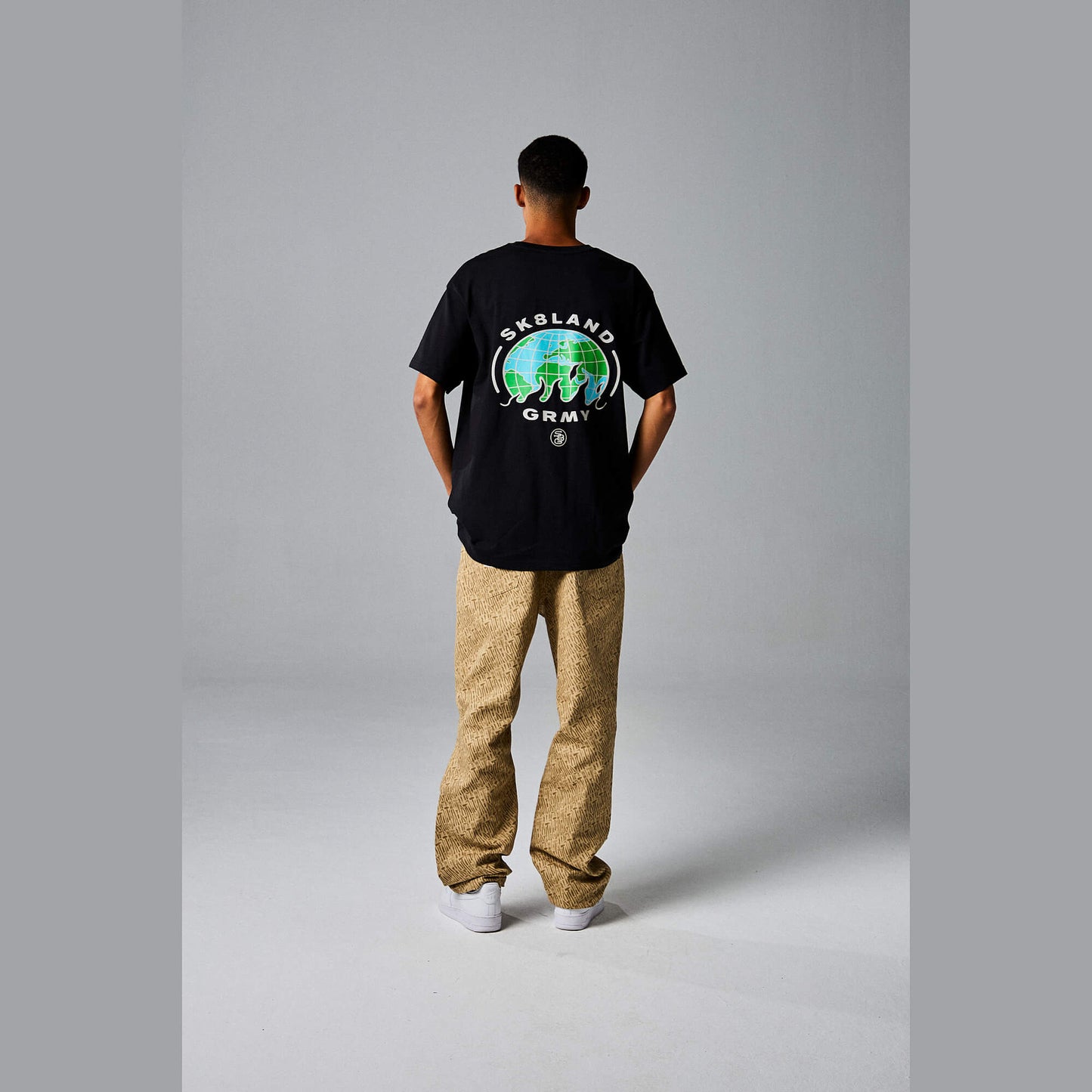 Grimey X Sk8Land Regular Tee Black