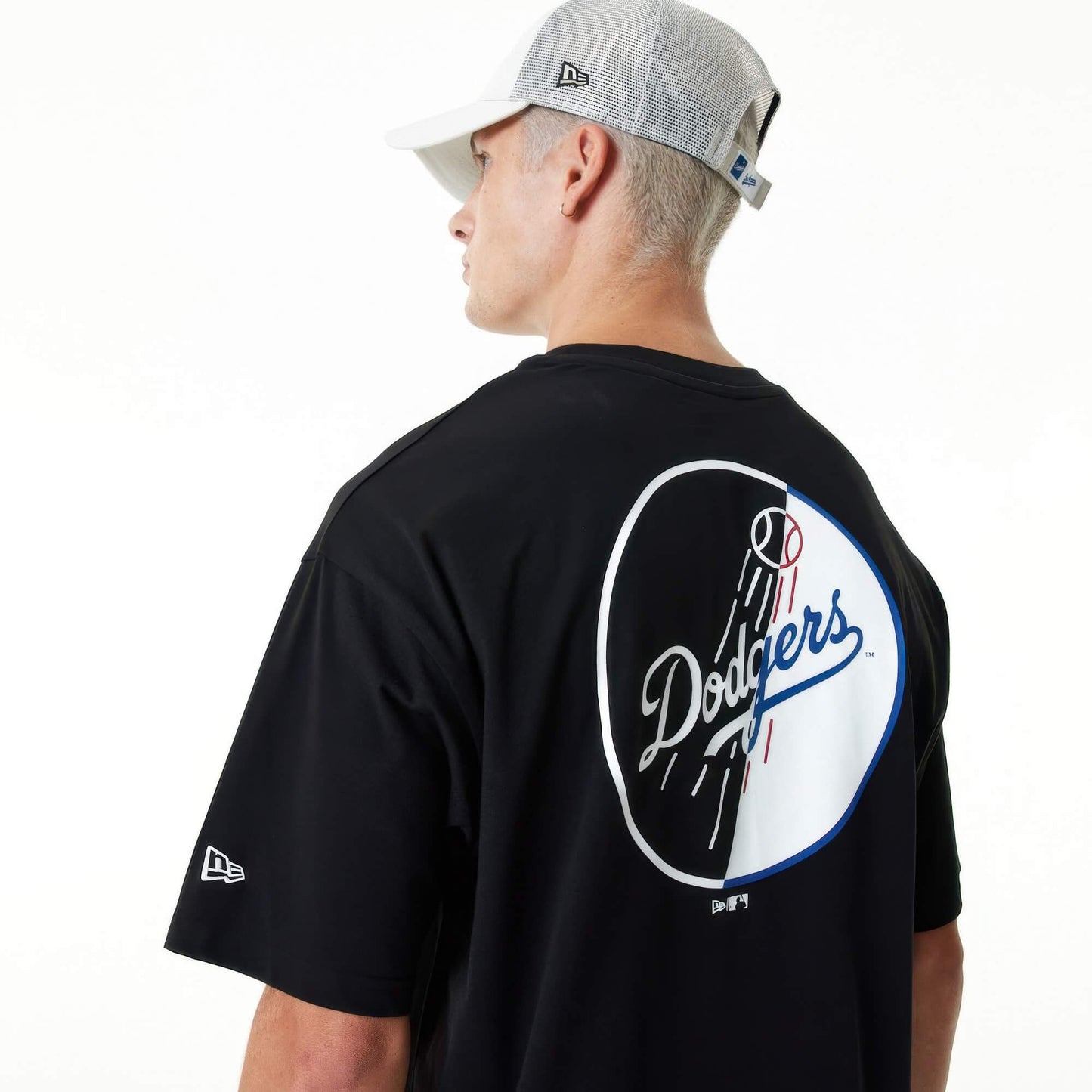 Tričko New Era La Dodgers MLB Team Graphic Black Oversized T-Shirt čierne