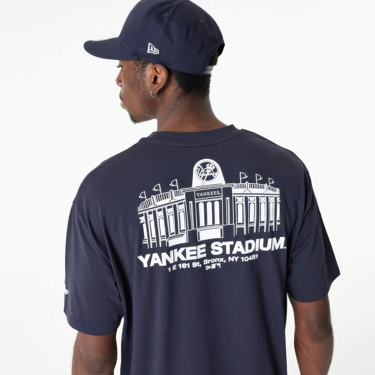 Tričko New Era New York Yankees MLB Stadium Graphic Blue Oversized T-Shirt tmavomodré