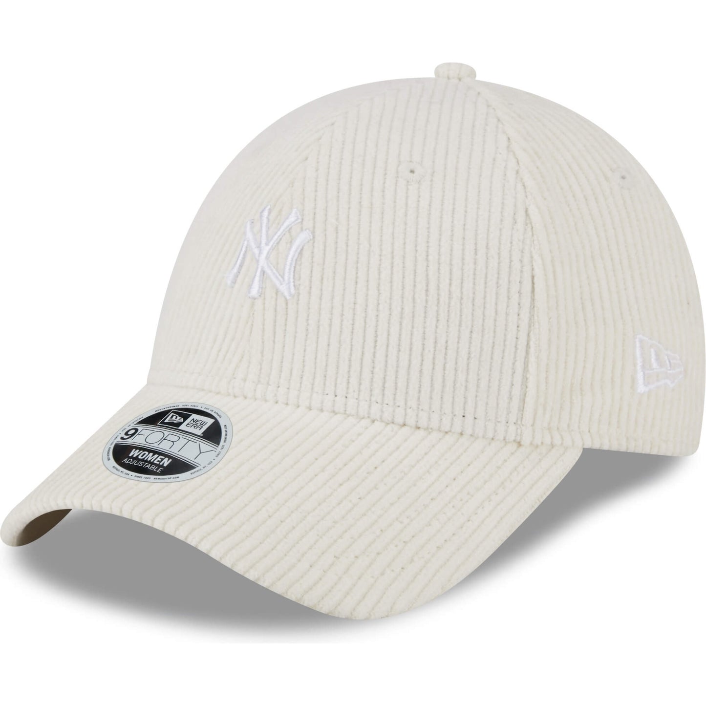 Dámska šiltovka New Era 9Forty 940W MLB New York Yankees Womens Cord Chrome White Adjustable Cap biela