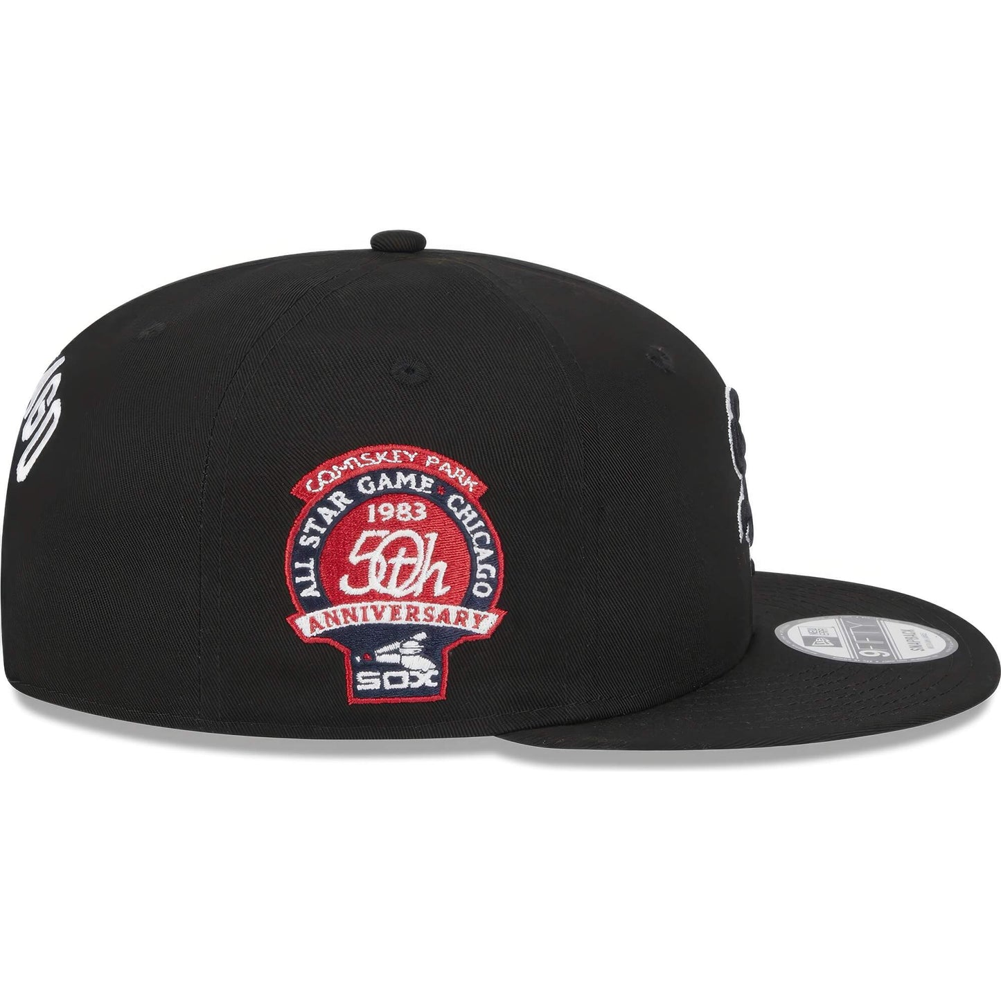 Šiltovka New Era 950 MLB Chicago White Sox Side Patch Black 9Fifty Snapback Cap čierna