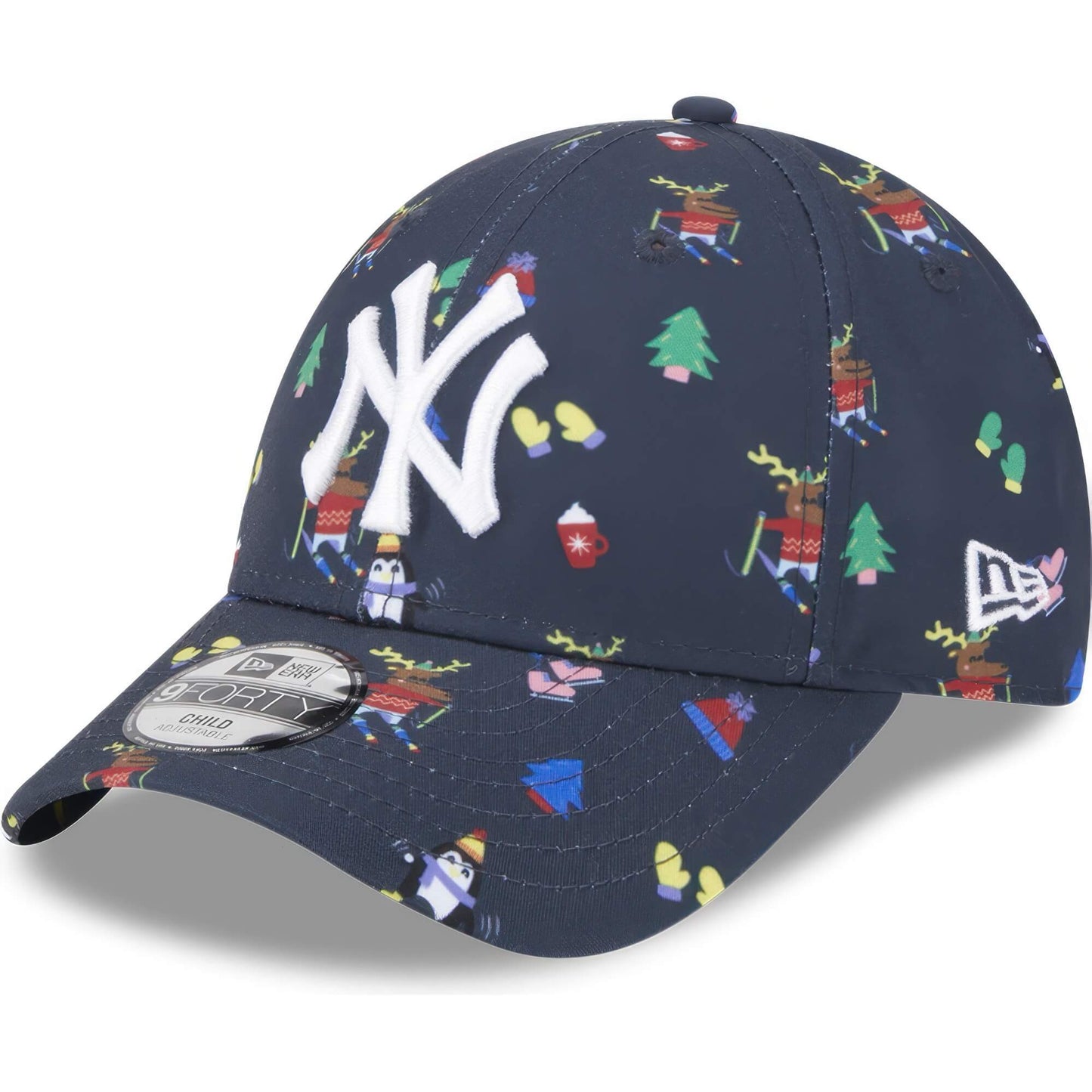 Detská šiltovka New Era 940K MLB New York Yankees Child Festive Navy 9Forty Adjustable Cap (veľkosť CHILD) modrá