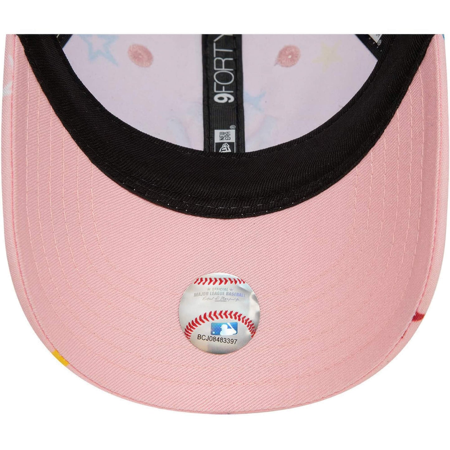 Detská šiltovka New Era 940K 9Forty MLB New York Yankees Toddler All Over Print Pink Cap ružová