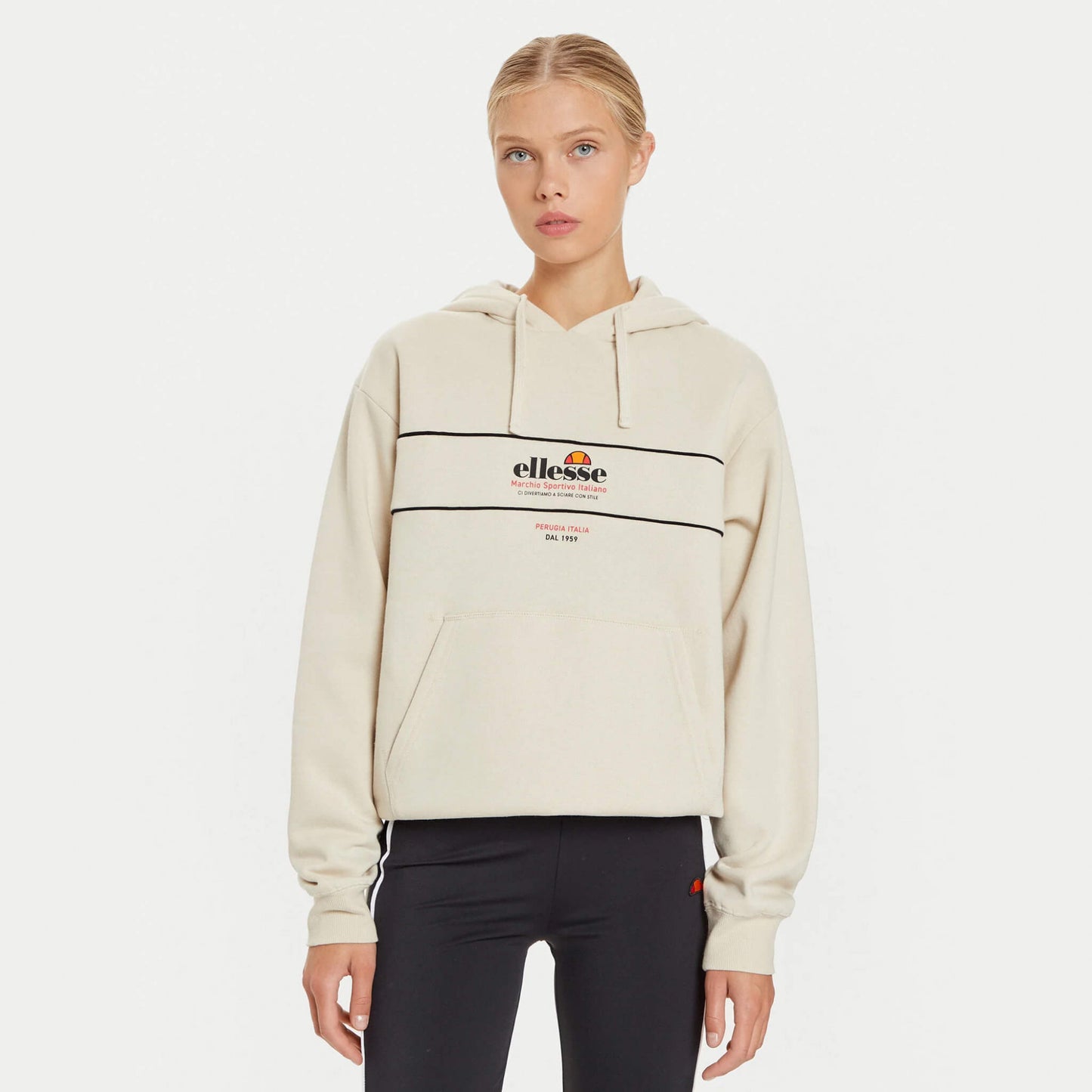 Dámska mikina s kapucňou Ellesse Galster Hoodie béžová