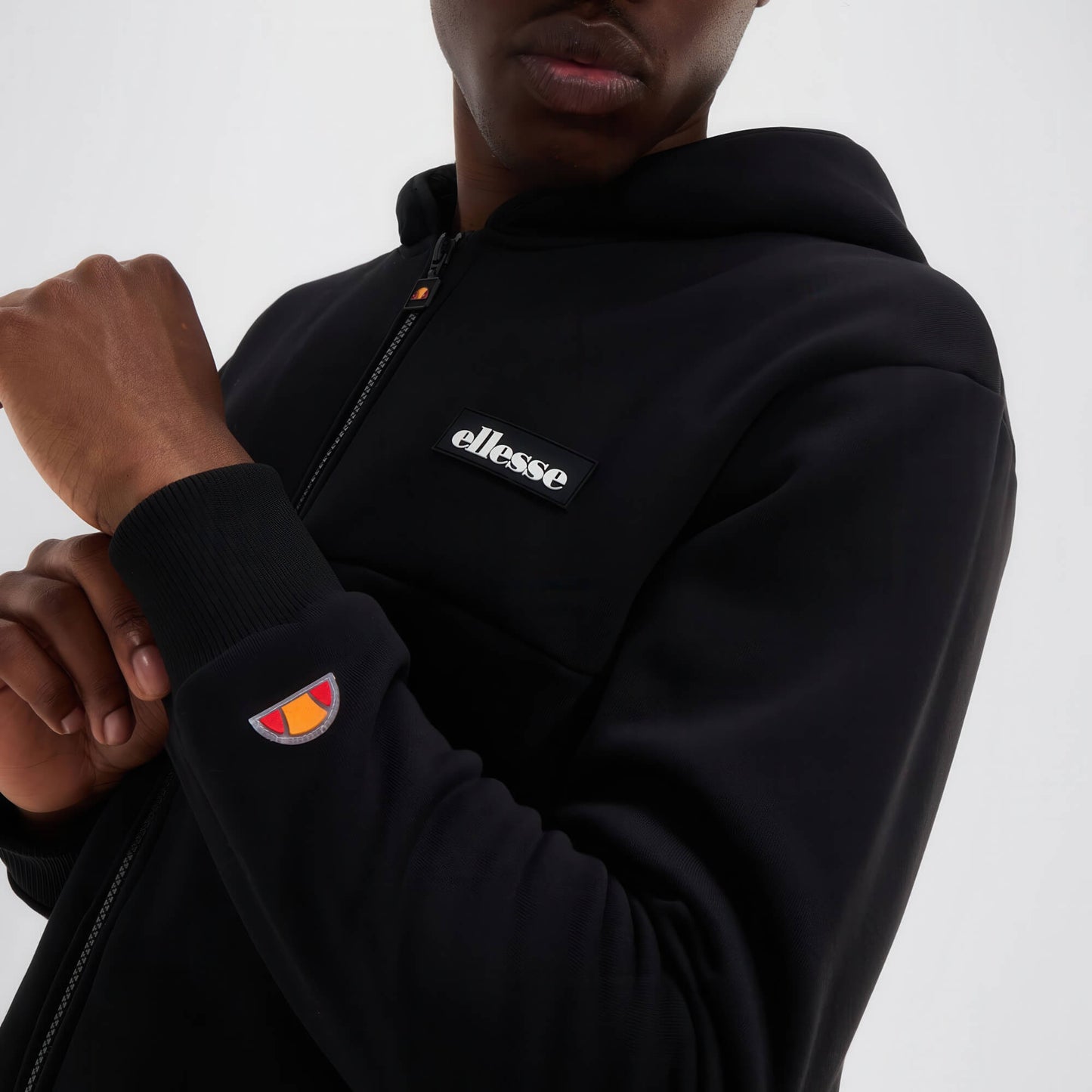 Mikina s kapucňou Ellesse Milleros FZ Hoody čierna