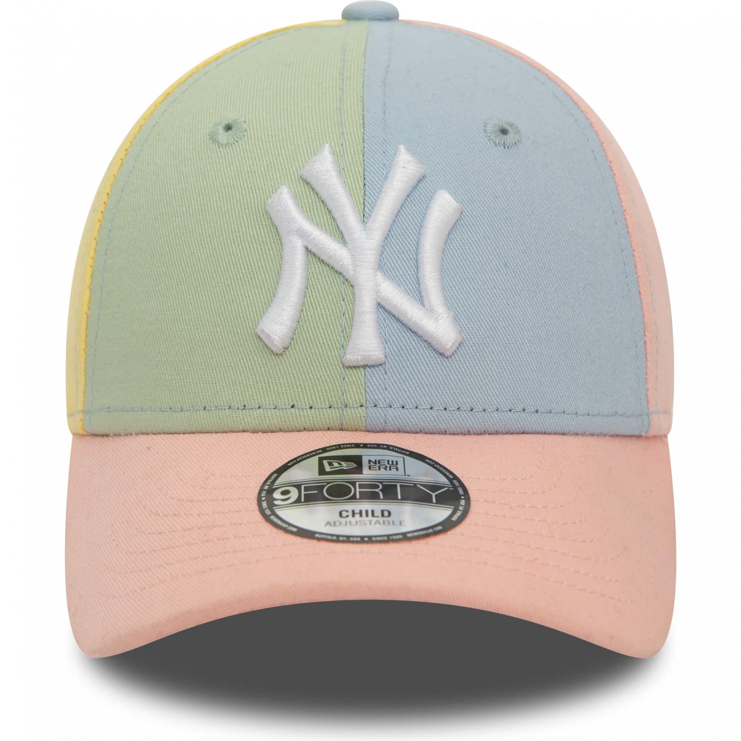 Detská šiltovka New Era 940K New York Yankees Child MLB Block Pink 9FORTY Adjustable Cap viacfarebná