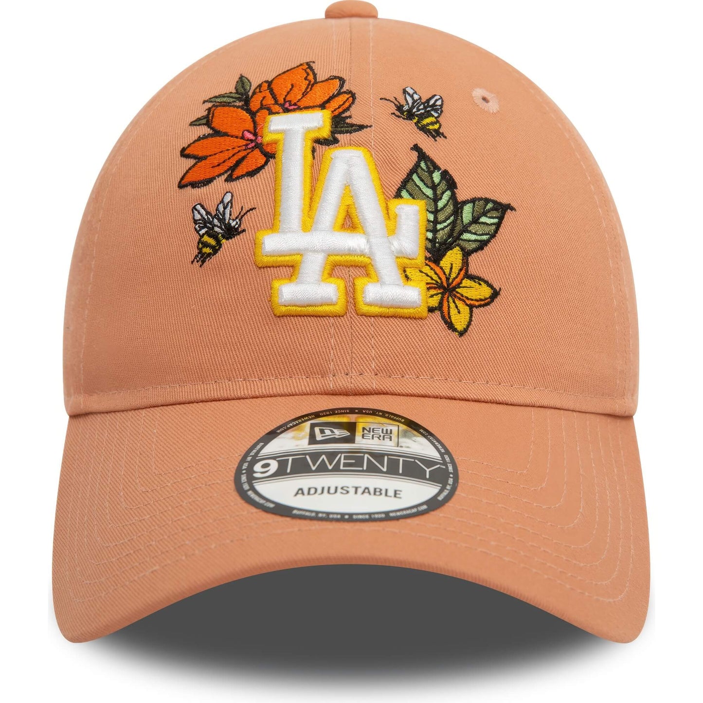 Šiltovka New Era 920 LA Dodgers MLB Floral Light Brown 9TWENTY Adjustable Cap bledohnedá