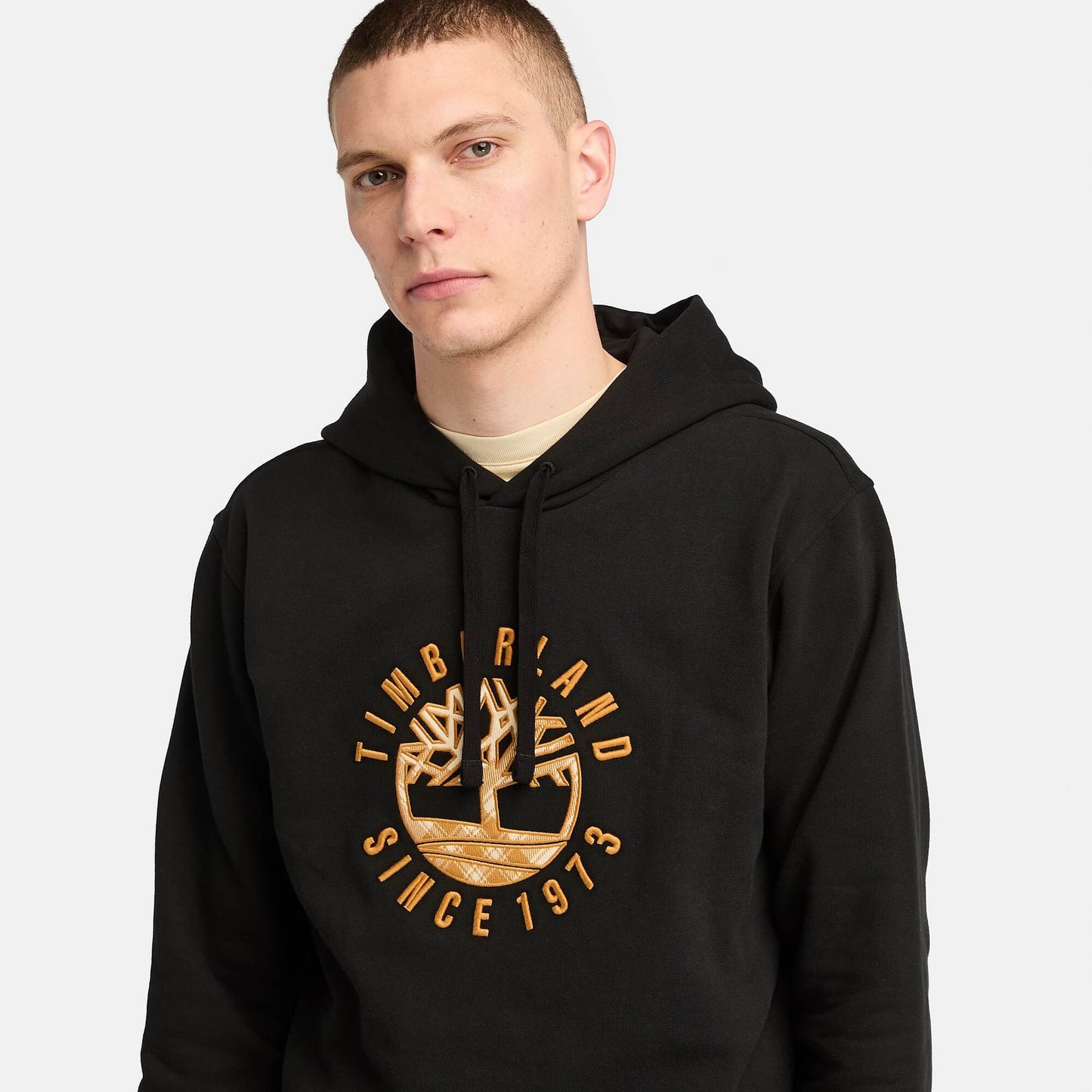 Pánska mikina s kapucňou Timberland Holiday Graphic Hoodie čierna