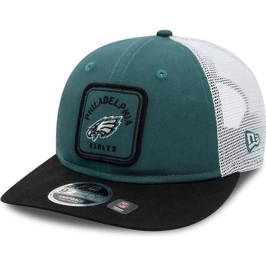 Šiltovka so sieťkou New Era LP950 Philadelphia Eagles NFL Patch Dark Green Low Profile 9FIFTY Snapback Cap tmavozelená