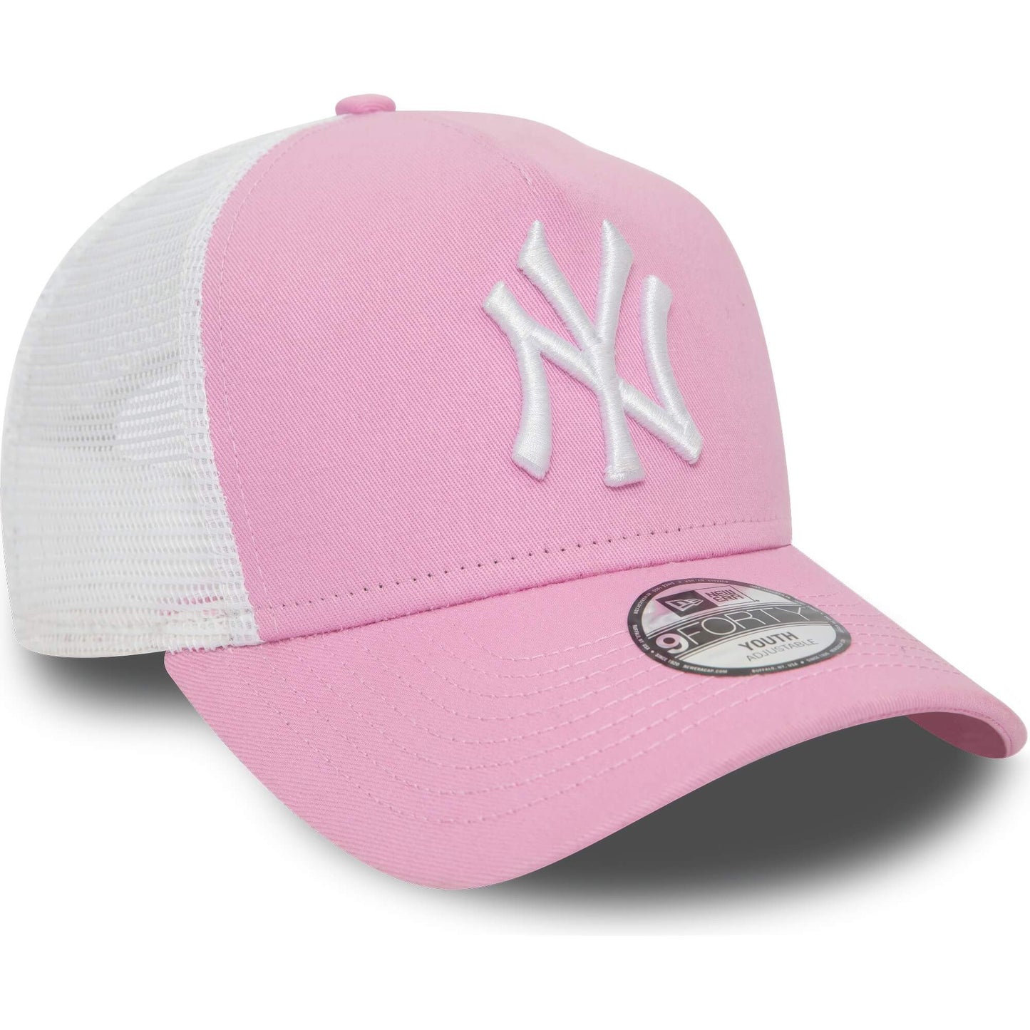 New Era 940K AF TRUCKER MLB New York Yankees Youth League Essential Pink Trucker Cap Pink