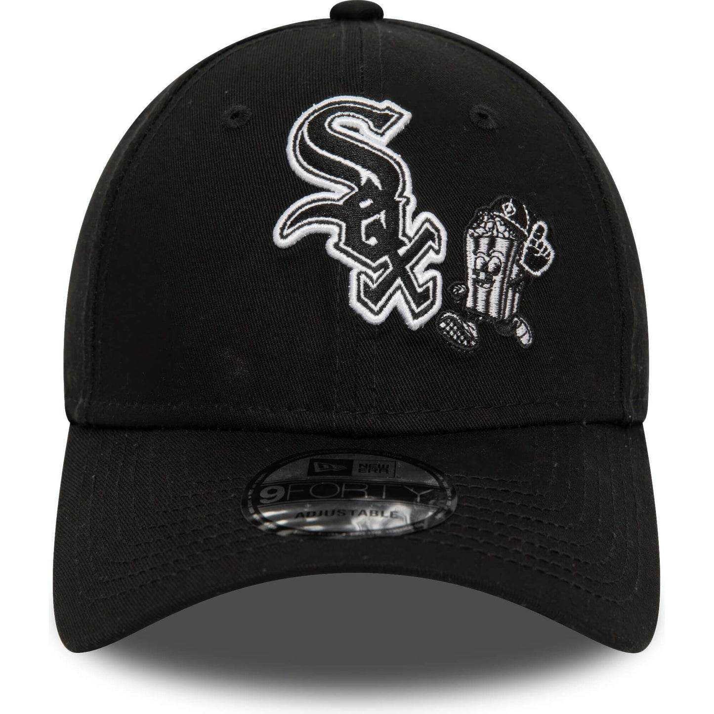 Šiltovka New Era 940 MLB Chicago White Sox Food Character Black 9FORTY Adjustable Cap White