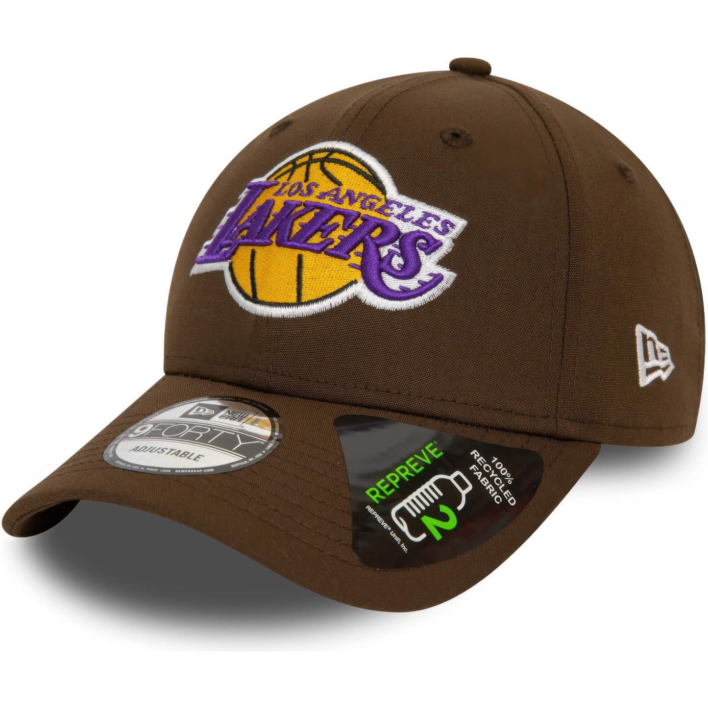 Šiltovka New Era 940 LA Lakers NBA Repreve Brown 9FORTY Adjustable Cap hnedá