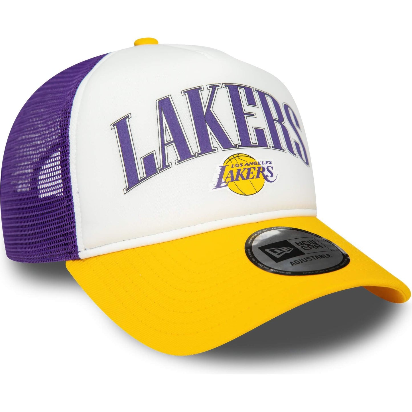 Šiltovka New Era 940 LA Lakers NBA Retro Purple E-Frame Trucker Cap fialová