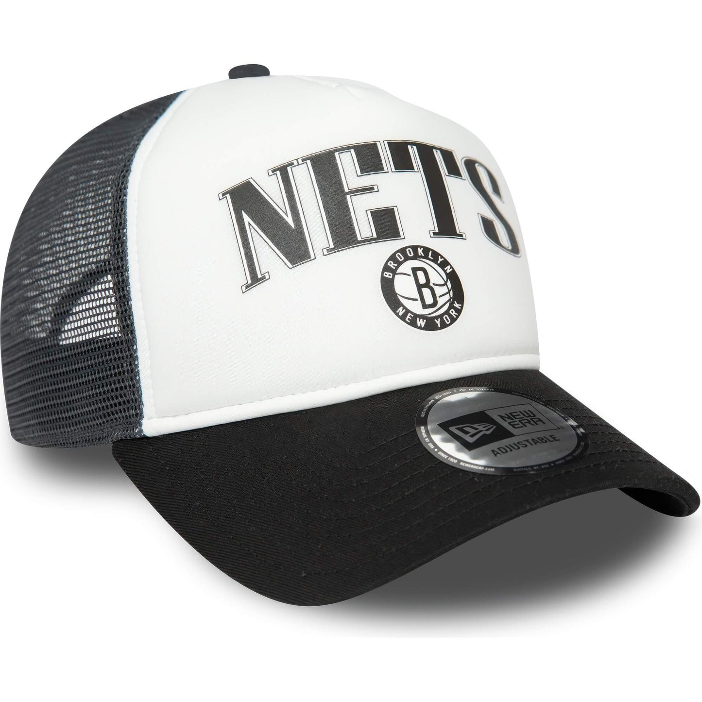 Šiltovka New Era 940 Brooklyn Nets NBA Retro Grey E-Frame Trucker Cap šedá