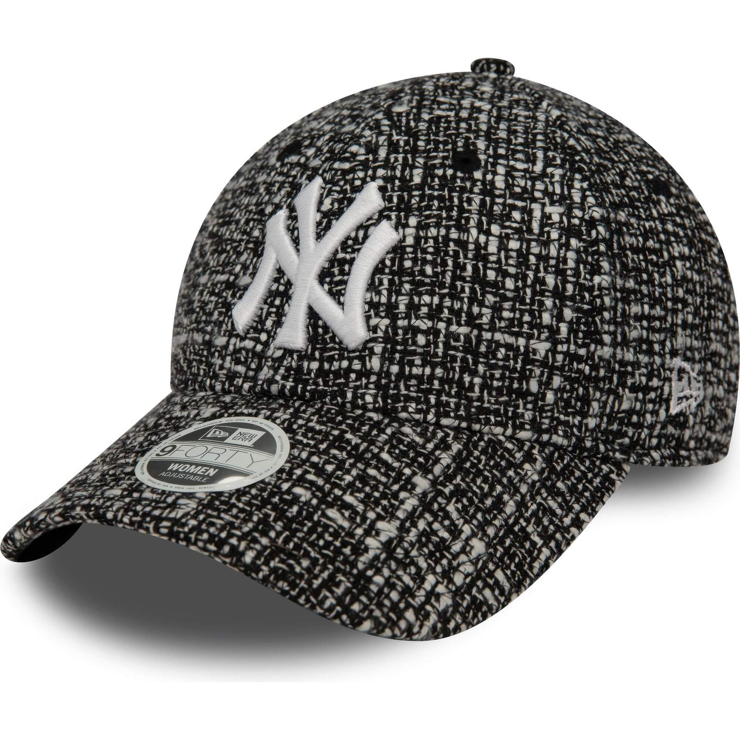 Dámska šiltovka New Era 940W MLB New York Yankees Womens Summer Tweed Black 9FORTY Adjustable Cap čierna