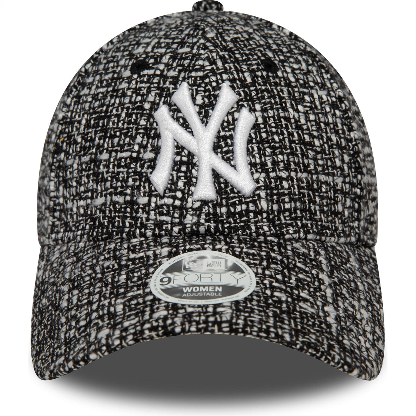 Dámska šiltovka New Era 940W MLB New York Yankees Womens Summer Tweed Black 9FORTY Adjustable Cap čierna