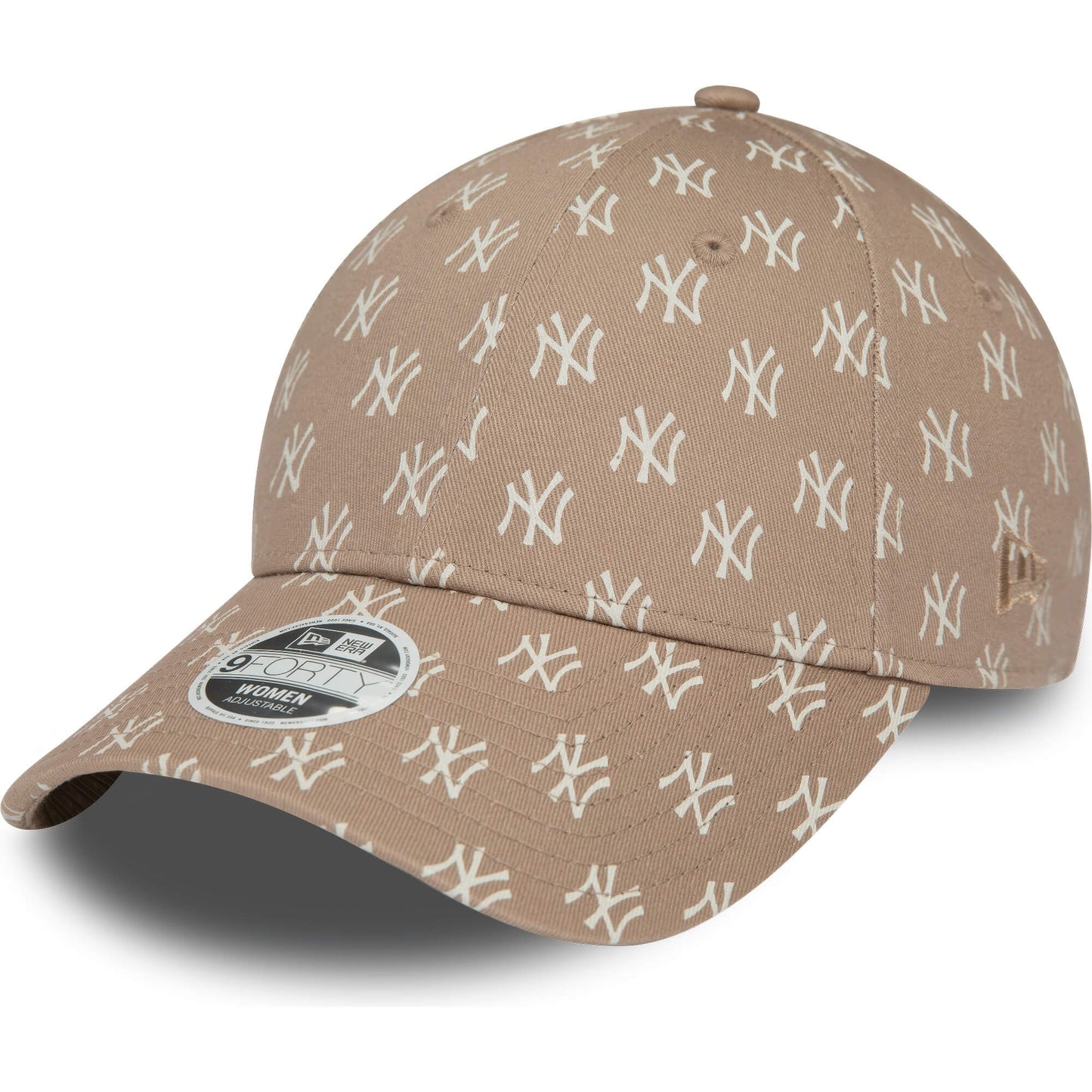 Šiltovka New Era 940W MLB New York Yankees Womens Monogram Brown 9FORTY Adjustable Cap hnedá